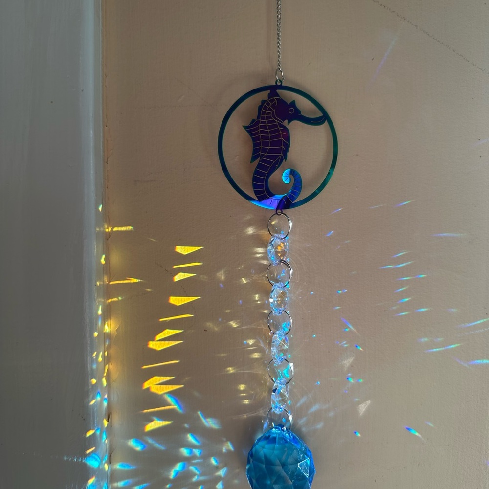 Seahorse Suncatcher Handmade Customizable